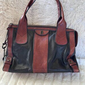 Vintage Fossil Leather Bag and Wallet